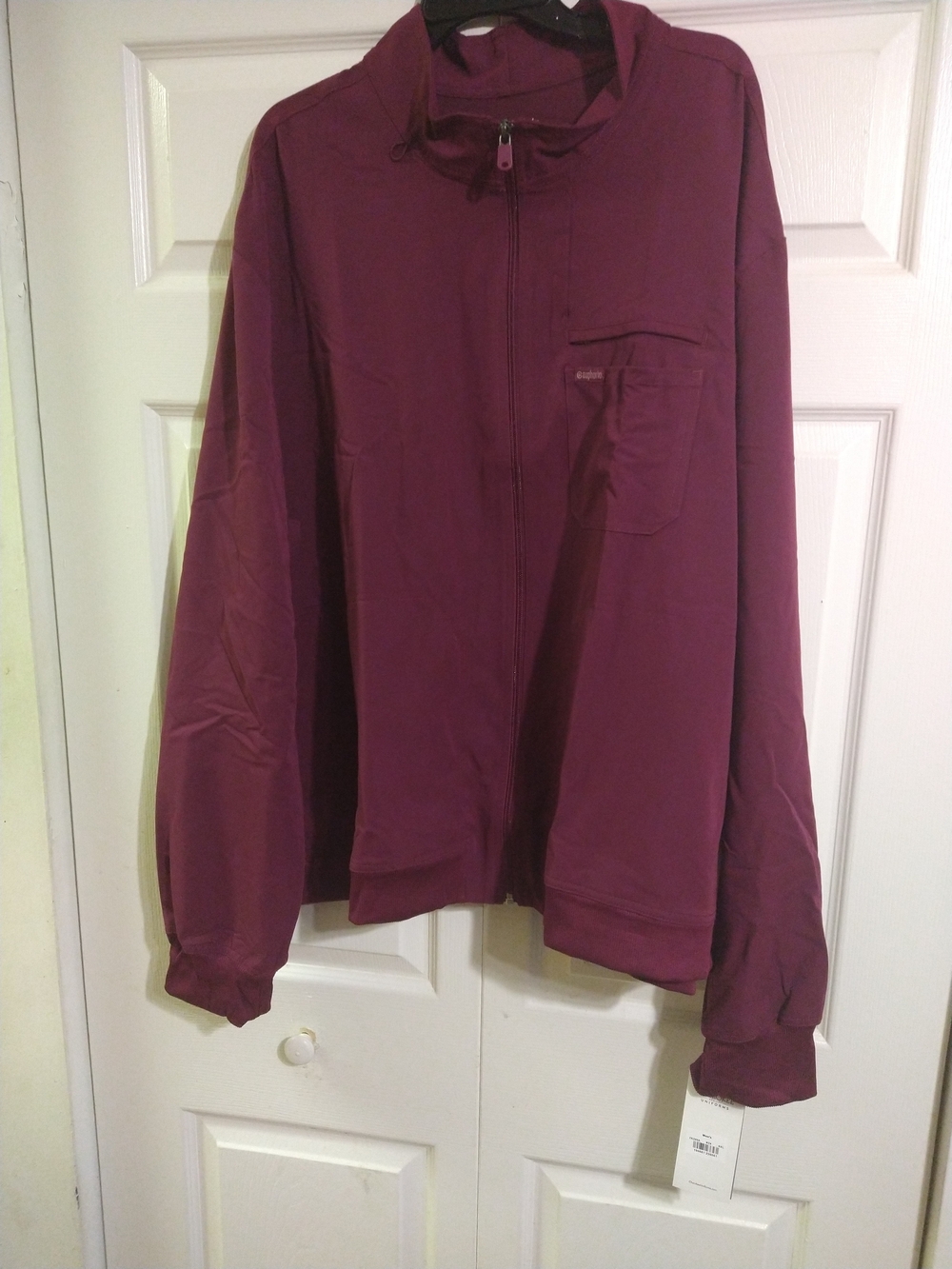 Cherokee Men's Lightweight Full-Zip Jacket in Plum